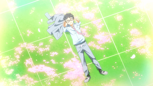 The music dances like petals on the wind