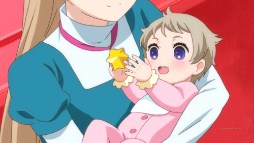One doesn't need symbolism to understand how adorable baby Kureha is