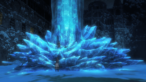 One of the only pretty shots throughout the anime