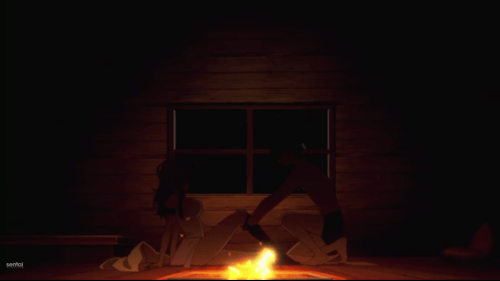 Rakudai Kishi no Cavalry / Episode 9 / Stella and Ikki share a private moment together