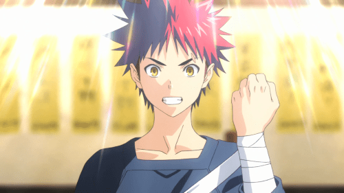 Shokugeki no Souma / Episode 1 / Souma gives his first signature "thank you" of the series