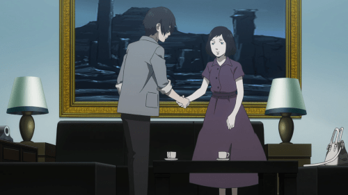 Subete ga F ni Naru: The Perfect Insider / Episode 7 / Saikawa-sensei has a conversation, completely in English, with Dr. Magata's sister