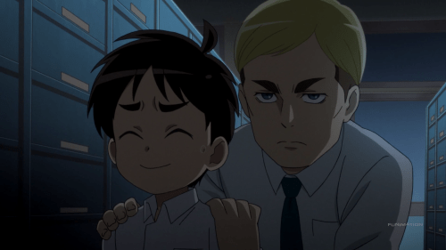 Shingeki! Kyojin Chuugakkou / Episode 8 / Erwin spooks Eren
