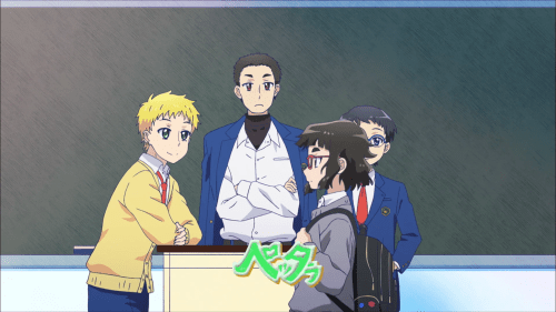 Oshiete! Galko-chan / Episode 3 / The boys describing the scent of Ojou, Otako, and Galko as they walk by