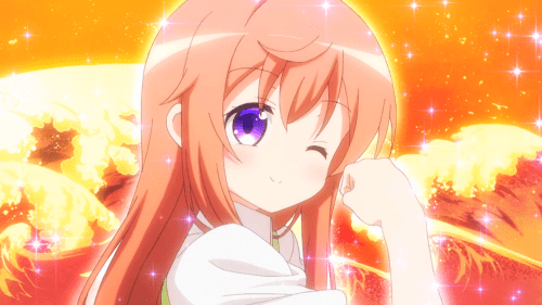 Is the Order a Rabbit?? / Episode 5 / Mocha giving an impeccable big-sister pose