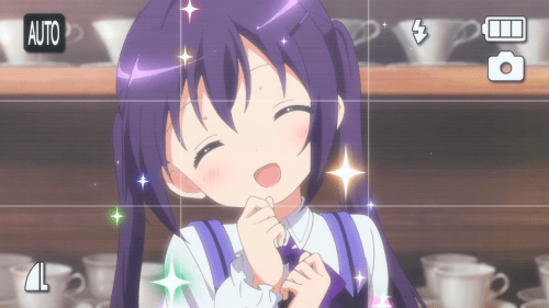 Is the Order a Rabbit?? / Episode 1 / Rize literally smiling for the camera