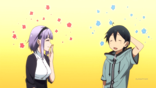 Dagashi Kashi / Episode 11 / Hotaru and Coconuts having fun talking about Miyako Kombu