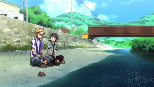 Dagashi Kashi / Episode 8 / Endo and Coconuts trying their hand at some dagashi fortune-telling