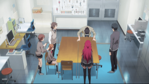 Shoujo-tachi wa Kouya wo Mezasu / Episode 11 / Kuroda's brother grateful for the group (unknowingly) helping with his own incurred VN-making debt