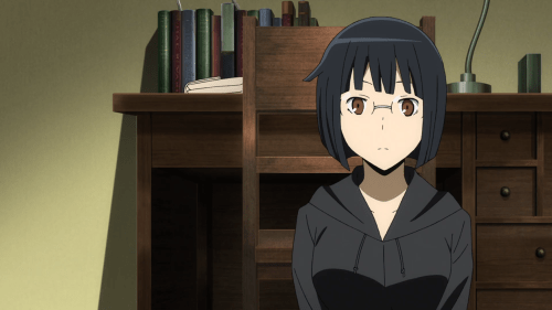 Durarara!!x2 Ketsu / Episode 6 / Anri speaking with Saki for the first time
