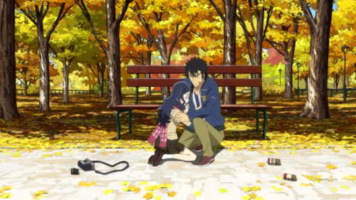 Dimension W / Episode 7 / Kyouma coming to his girlfriend's (and eventual wife's) aid