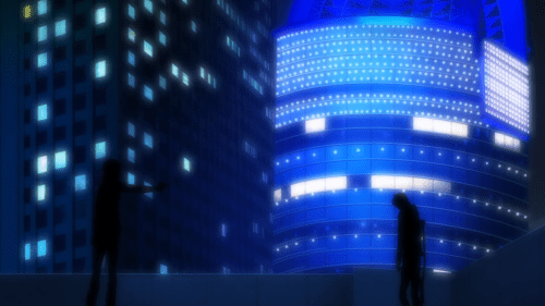 Durarara!!x2 Ketsu / Episode 11 / Ryuugamine stylistically pointing a gun at Masaomi