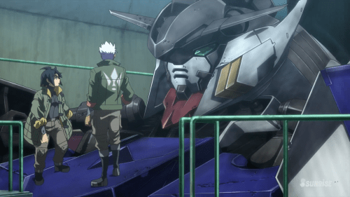 Mobile Suit Gundam: Iron-Blooded Orphans / Episode 8 / Mikazuki and Orga discussing trying harder in the future