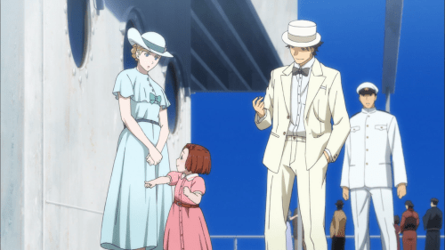 Joker Game / Episode 7 / One of the spies whistling to call some dolphins