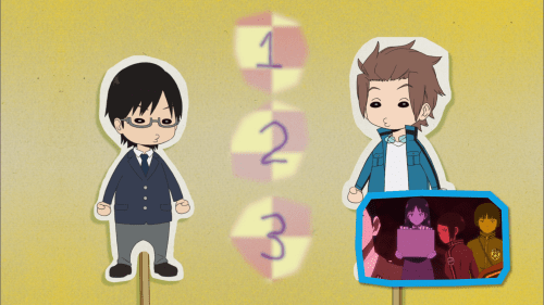 World Trigger / Episode 9 / "Fun Facts" segment featuring Osamu and Jin