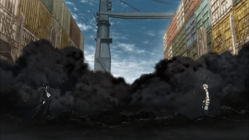 Bungou Stray Dogs / Episode 10 / Akutagawa and Atsushi squaring off