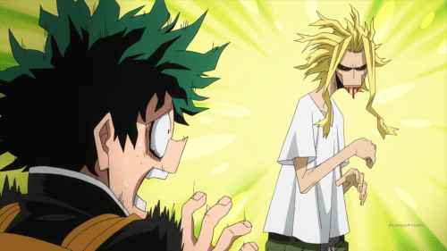 Boku no Hero Academia / Episode 2 / All Might revealing his true identity for the first time