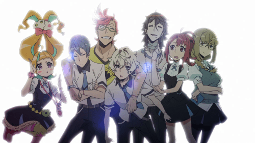 Kiznaiver / Episode 9 / Nico, Yuta, Tenga, Agata, Hisomu, Chidori, and Maki togeter