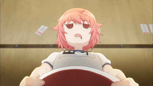 Fate/kaleid liner Prisma☆Illya 3rei!! / Episode 2 / Tanaka finishing a bowl of spicy ramen