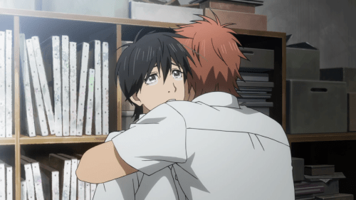 Orange / Episode 7 / Suwa hugging Kakeru