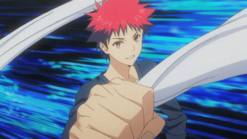 Shokugeki no Souma: Ni no Sara / Episode 1 / Souma giving his signature victory phrase and pose