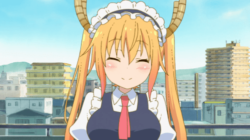 Kobayashi-san Chi no Maid Dragon / Episode 1 / Tohru meeting Kobayashi in maid form for the first time