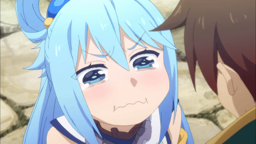 KonoSuba Season 2 / Episode 7 / Aqua crying hard
