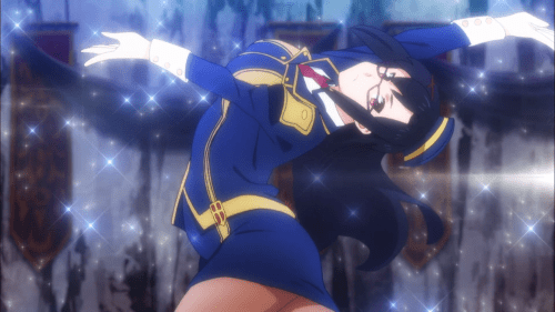KonoSuba Season 2 / Episode 1 / Sena bending backwards