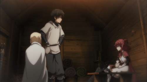 Shuumatsu Nani Shitemasu ka? Isogashii desu ka? Sukutte Moratte Ii desu ka? / Episode 6 / Willem interacting with past friends during a flashback of his