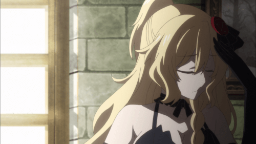 Rokudenashi Majutsu Koushi to Akashic Records / Episode 4 / Celica holding her head out of exasperation