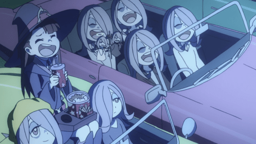 Little Witch Academia (TV) / Episode 9 / Akko watching Sucy's memories with other Sucys