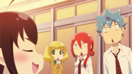 Renai Boukun / Episode 1 / Guri, Yuzu, Akane, and Seiji together
