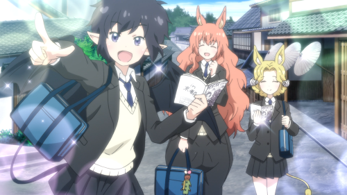 Centaur no Nayami / Episode 4 / Nozomi, Hime, and Kyouko having a lot of fun together