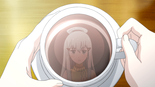 Centaur no Nayami / Episode 10 / Manami looking at her reflection