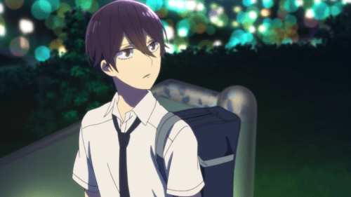 Koi to Uso / Episode 8 / Nisaka talking with Neji about the upcoming *Romeo and Juliet* play at their school