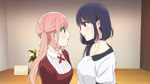 Koi to Uso / Episode 3 / Ririna and Misaki talking about their connection with Neji