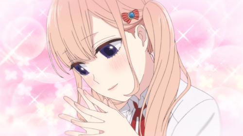 Koi to Uso / Episode 2 / Ririna thinking about the joys of love and romance