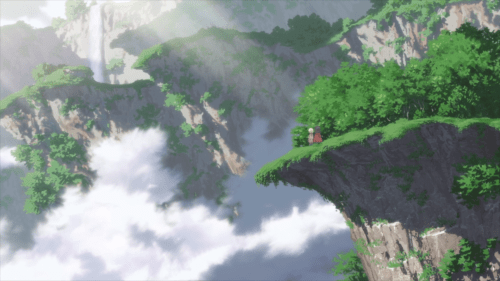 Made in Abyss / Episode 4 / Riko and Reg standing within the first layer of the Abyss