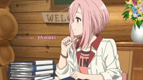 Sakura Quest / Episode 7 / A frame taken from the first opening track of the anime