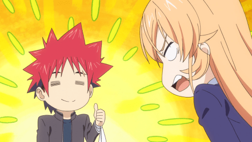 Shokugeki no Souma: San no Sara / Episode 1 / Erina getting mad at Souma (per usual)