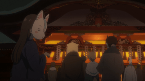 Konohana Kitan / Episode 12 / The original author of the source material making a cameo appearance
