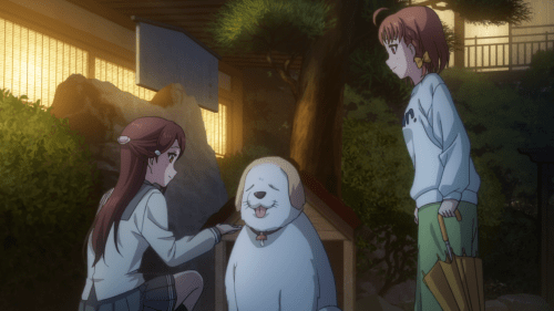 Love Live! Sunshine!! 2nd Season / Episode 5 / Riko feeding Chika's dog