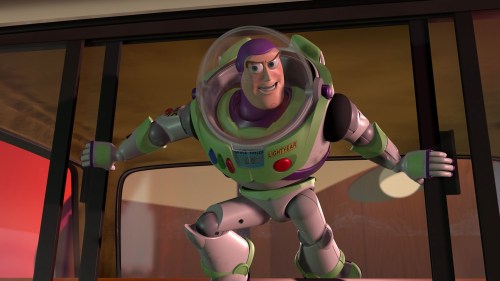 Toy Story / Buzz with Woody in the Pizza Planet truck