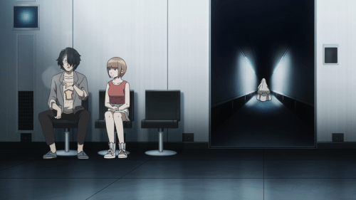 Subete ga F ni Naru: The Perfect Insider / Episode 3 / Nishinosono and Saikawa-sensei shortly following the murder of Dr. Magata