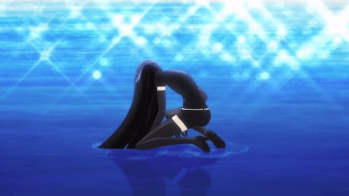 Houseki no Kuni / Episode 2 / Bort landing just after a battle