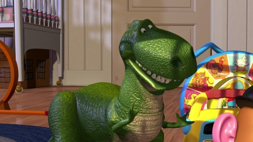 Toy Story / Rex talking with the group