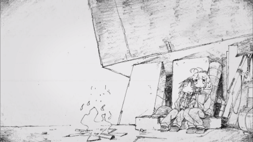 Shoujo Shuutamsu Ryokou / Episode 11 / A frame taken from the ending track of the series