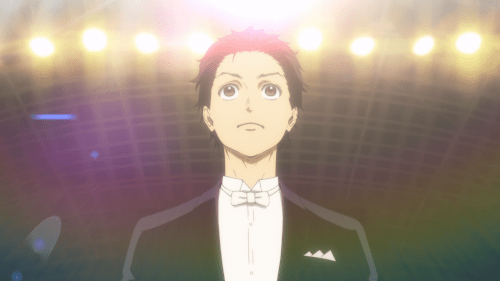 Ballroom e Youkoso / Episode 3 / Tatara readying himself for his first live dance