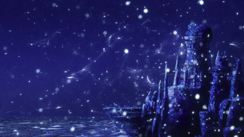 Kujira no Kora wa Sajou ni Utau / Episode 2 / The Mud Whale at night during a special event