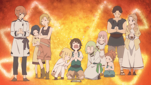 Kujira no Kora wa Sajou ni Utau / Episode 1 / Chakuro and others mourning the death of a dear person